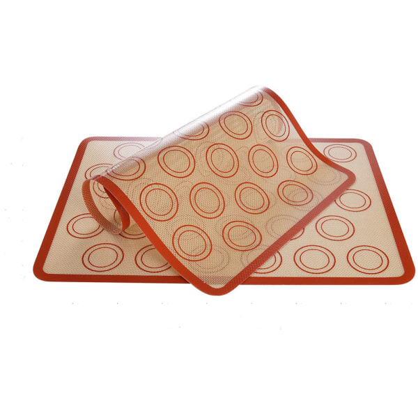 Macaron kaka bakmatta i silikon, non-stick matta stor 420×295mm lämplig för macarons/kakor