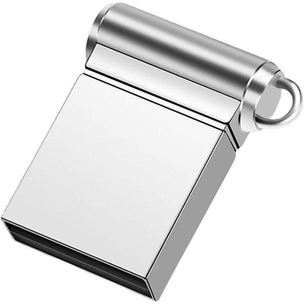 Mini USB minne Stick Metal Small Key (silver), 4GB