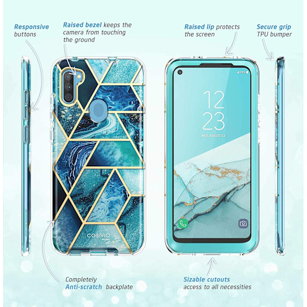 Samsung Galaxy A11 Case Slim Case Inbyggd case Ocean
