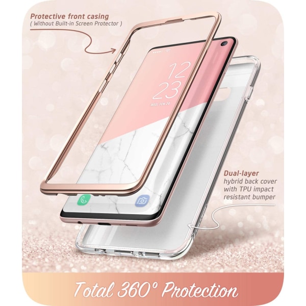 Galaxy S10 Case Snyggt skyddande Bumper Case Marmor