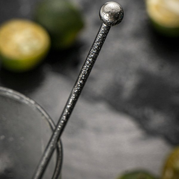 8 stycken runda kafferörare, rostfritt stål, lämplig för cocktailjuice lemonad iste-drycker