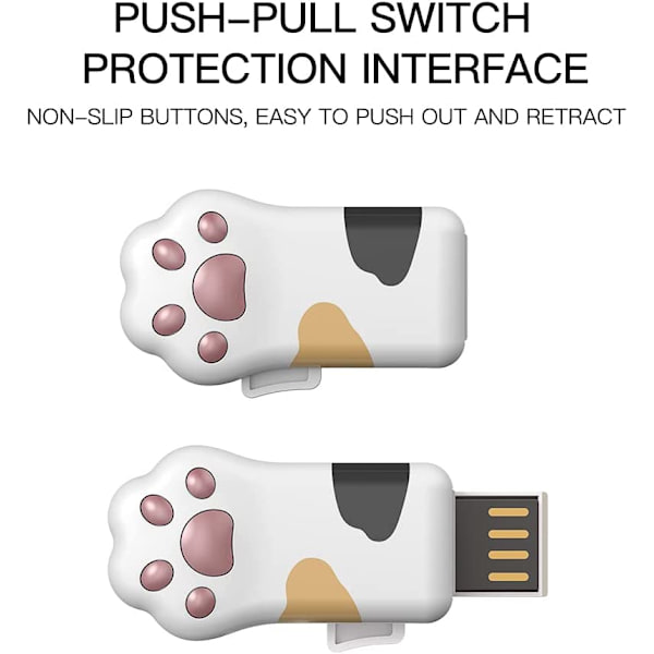 4 ST USB -minne 64GB Mini-tumminne, 4 typer kat
