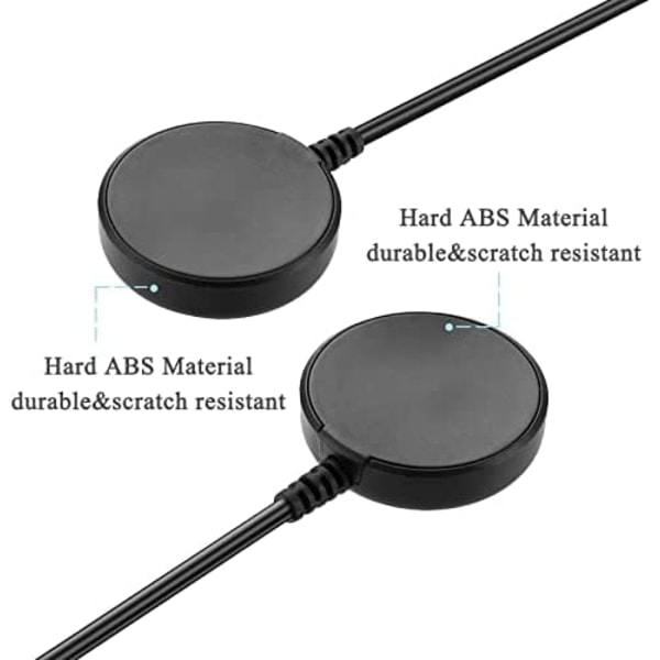 2Pack Galaxy Watch 4/3 Active 2 Charger Laddningsdocka, svart