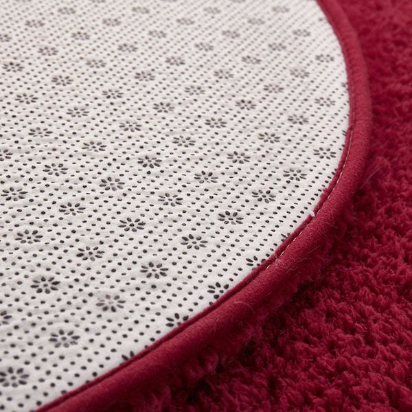 Lammullsmatta Oval Absorberande Sovrum Badrum Sovrum Sängfilt Roseröd