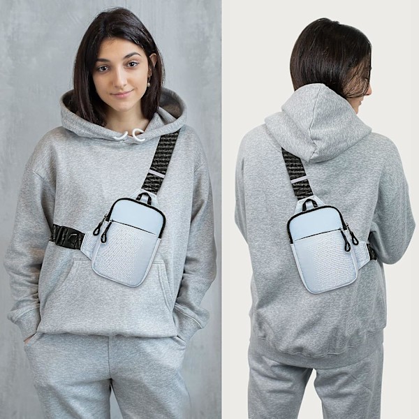 Mini Sling Bag - Herr Dam Liten Vattentät Crossbody Casual Phone Bröstväska för vandring