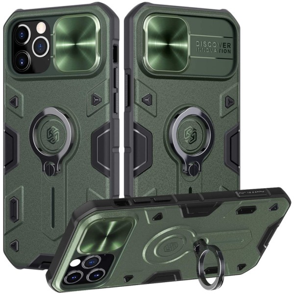 iPhone 12 Pro Max Slide Camera Cover Case Grön