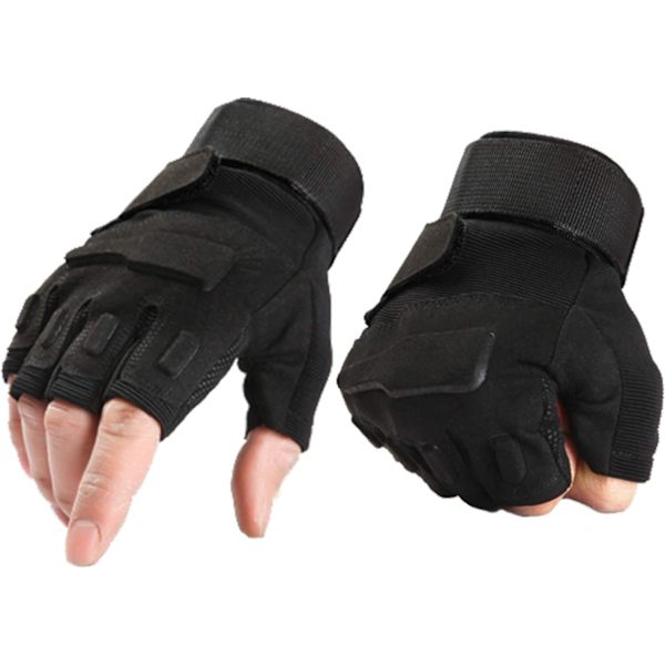 Airsoft Jakthandskar Athletic Biking Fingerless Gloves,L