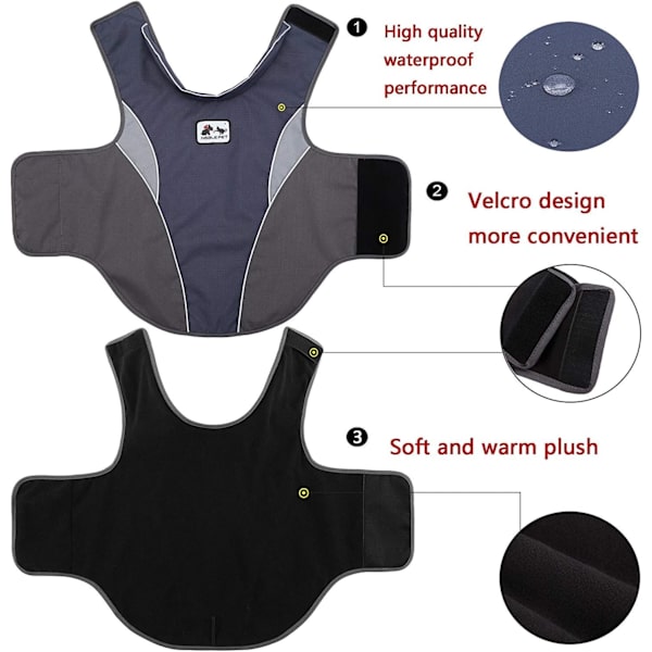 Hundrock höst/vinter (Navy-2XL)
