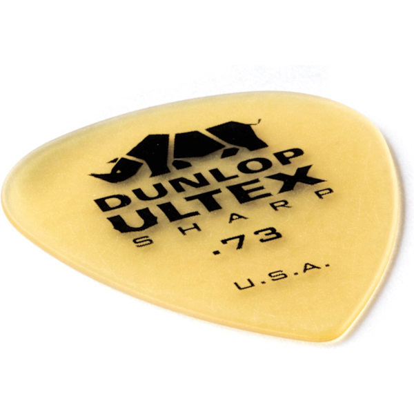Rhino Horn Guitar Pick Standard Sharp, ,73 mm, 6/Pack