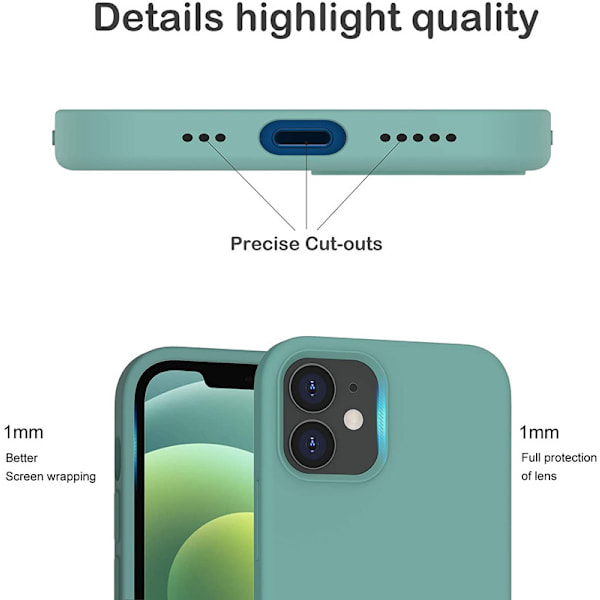 iPhone 12/12 Pro Silikonskydd Cover Pinewood