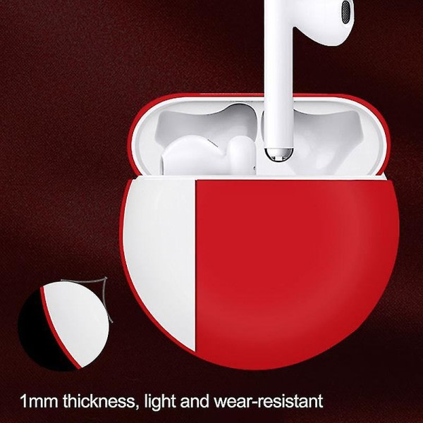 2st/ set för Huawei Freebuds 3 Bluetooth -hörlurar mjukt case med anti-drop nackrem (gul)