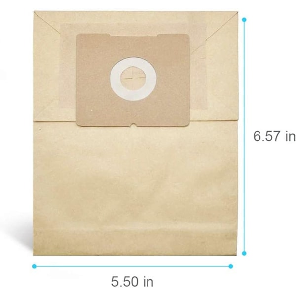 Lämplig för valpdammsugare tillbehör papperspåse soppåse dammpåse kartong 110*100mm