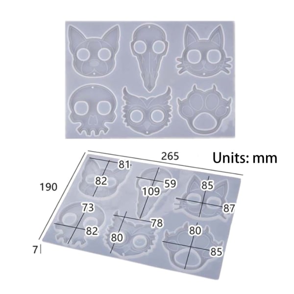Shape nyckelring Shape för pysselhantverk heminredning