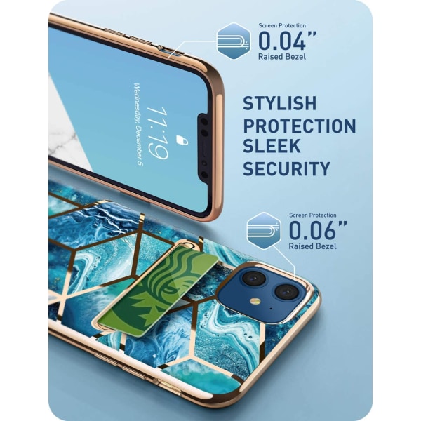 iPhone 12/12 Pro Slim Wallet Case (Ocean)