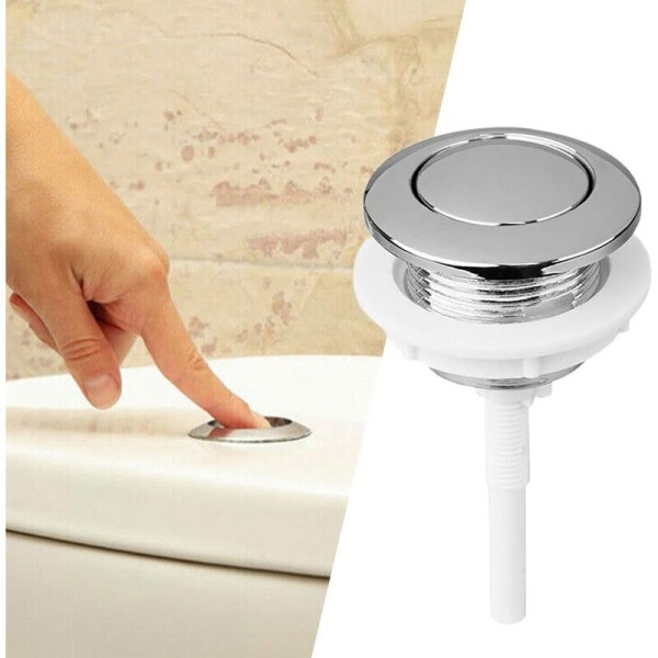 Spolknapp, 38 mm tryckknapp för badrum och WC Vattenbesparingsenhet - Lämplig för toalettcistern
