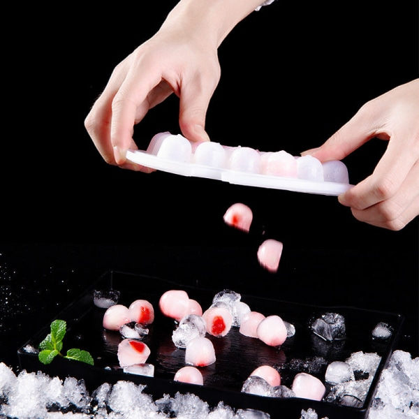 Ice Cube bricka Kreativ formad form Frozen förvaring för choklad kalla drycker Circle and Creative NO.18 1.1L51 galler