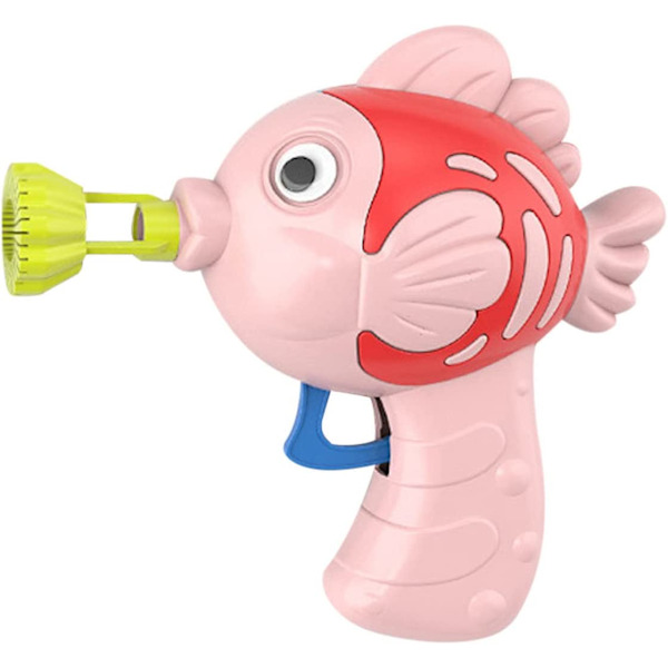Bärbar liten fiskbubblamaskin 800+ bubblor/min, rosa