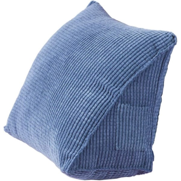 20*36*40cm Triangulär ryggkudde (blå)
