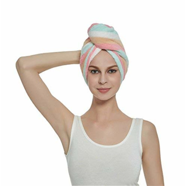 Cap för mjukt hår för kvinnor (Rainbow 3-pack)