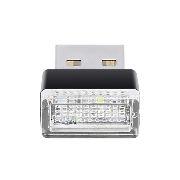 Mini USB LED-billjus， Neonljus för dekorationsatmosfär，Plug And Play，Billjus
