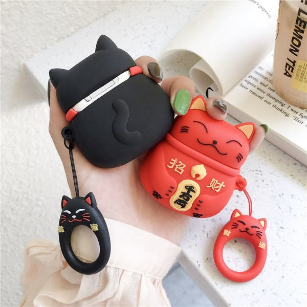 för Air_sPods Bluetooth hörlurar Case Lucky Cat