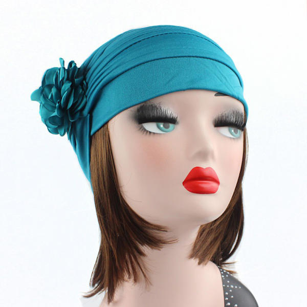Turban cap för kvinnor Elastisk mössa turban (khaki)