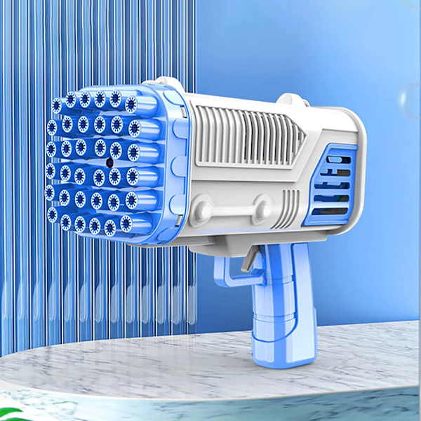 Elektrisk automatisk bubbelmaskin med 36-håls blå