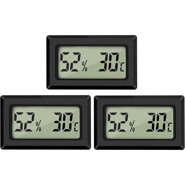 3×Minitermometer Hygrometer, stort antal