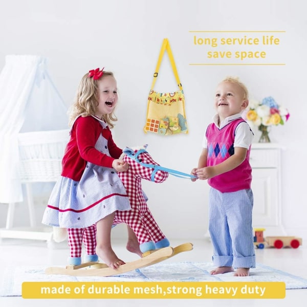 Beach Toy Shell Bag Barn Beach Bag 5-delad Set Färgglad Mesh Beach Bag