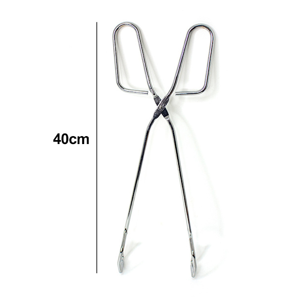 3-pack mattång i rostfritt stål Sax Matlagningstång BBQ-tång Kök Utomhuscamping-Silver