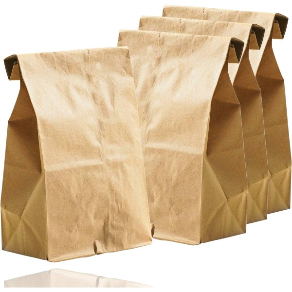 100 st bruna kartongpåsar för förpackning och förvaring, 28*15*9 cm