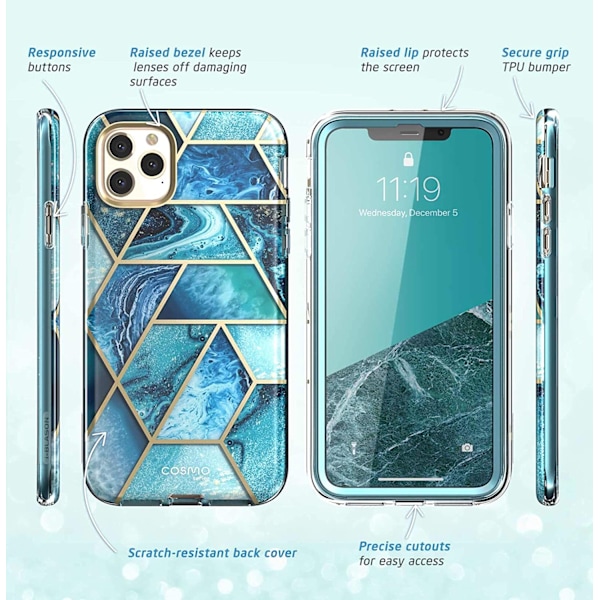 iPhone 11 Pro Max Snyggt skyddande skärmskydd Ocean