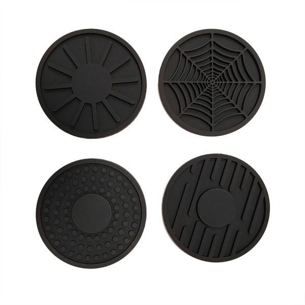 Silikon Drink Car Coaster 4-pack Svart