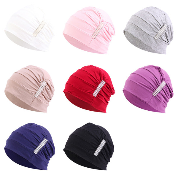 Enfärgad cap för kvinnor, klistermärke diamant cap (8 färger)