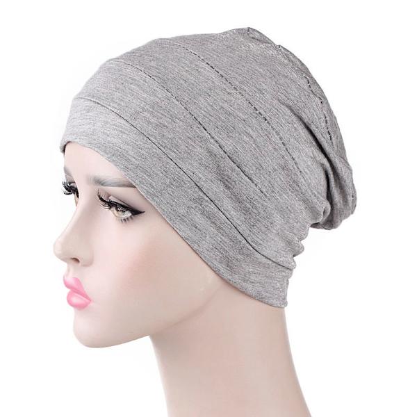 Huvudbonad för kvinnor Sleep Beanie Mjuk och flexibel elastisk huvudbonad (8 färger)