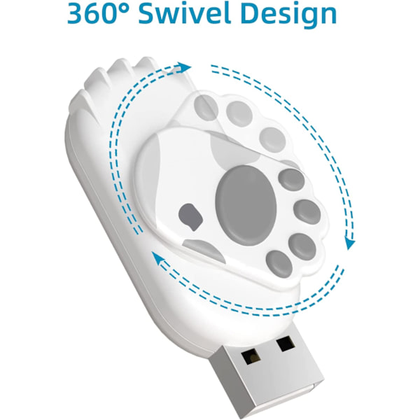 Swivel Paw Design Thumb Drives, Fold Memory (16GB, Grå)