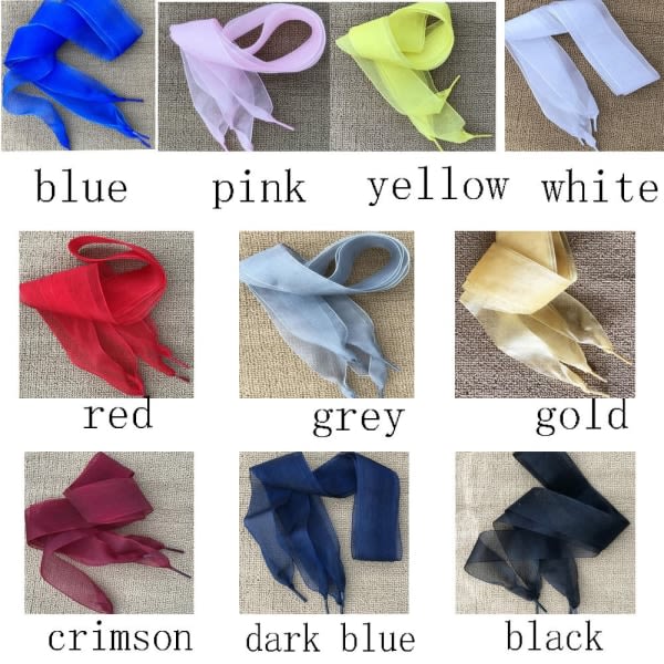 Skosnören Organza Ribbon RÖTT