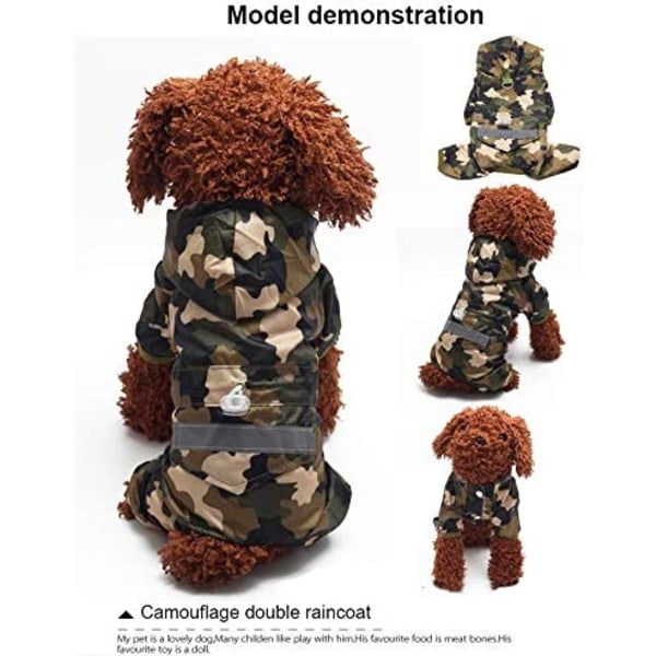 Valp Camo mackintosh (Röd-S)