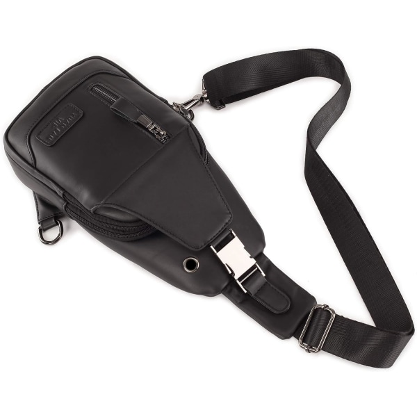 Axelremsväska i läder Crossbody-väska Herr Dam Resor Utomhussporter, Ryggsäckar