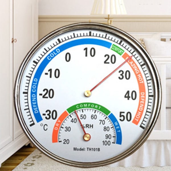 Termometer Hygrometer Pointer Typ Full Metal Mul