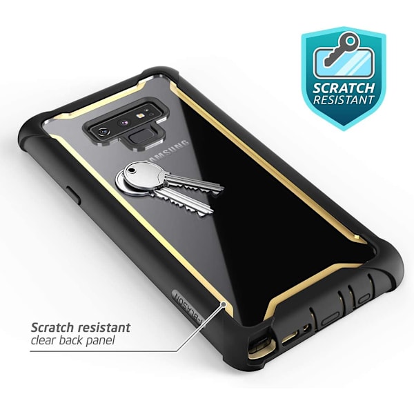 Galaxy Note 9 Case Bumper Case Skärmskydd Svart/Guld