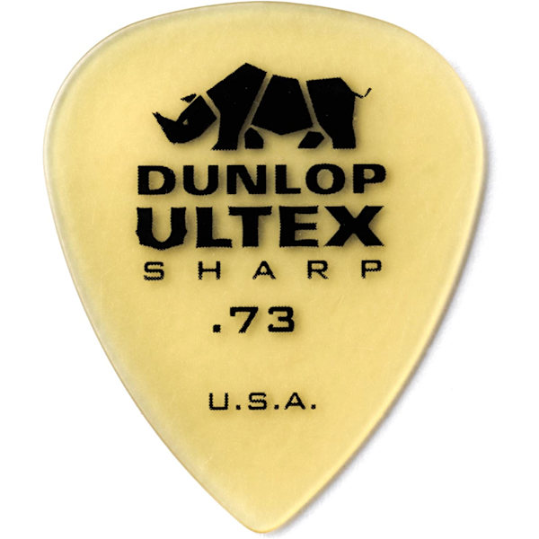 Rhino Horn Guitar Pick Standard Sharp, ,73 mm, 6/Pack
