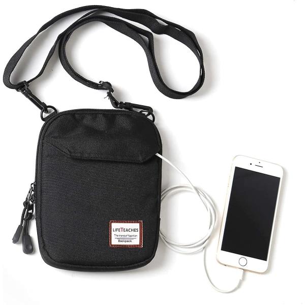 Mini Crossbody-väskor Liten axelväska Halsväska Halsväska för män och kvinnor-wtake Mini Crossbody-väska