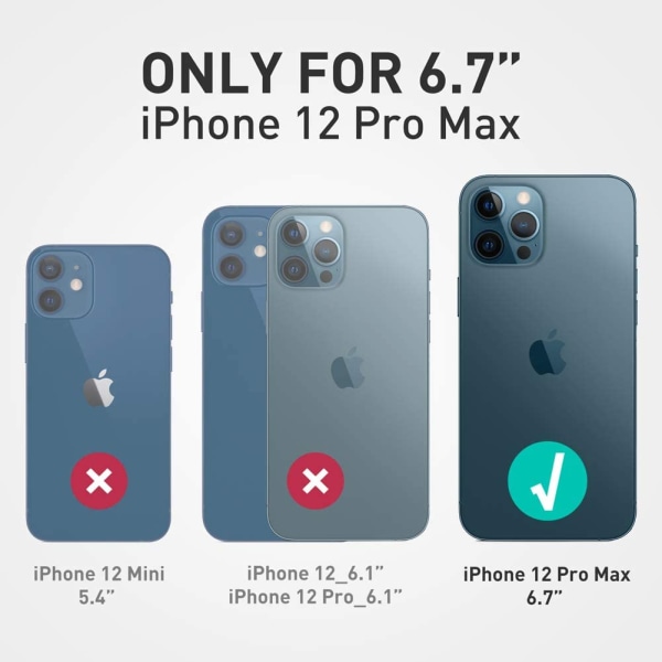 iPhone 12 Pro Max Snyggt case Skärmskydd (marmor)