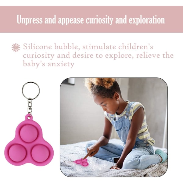 2-pack Mini Simple Dimple leksaker, stressreducerande leksaker Pedagogiska leksaker för vuxna och barn