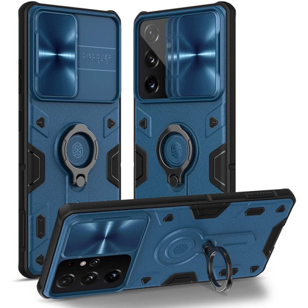 Samsung Galaxy S21 Ultra Anti-Slip Protection case Blå