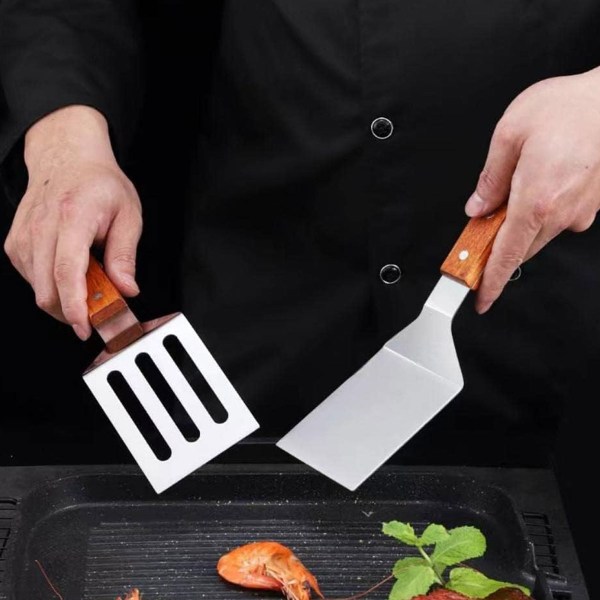Grillspatel rostfri spatel set grillspatel kök grillspatel