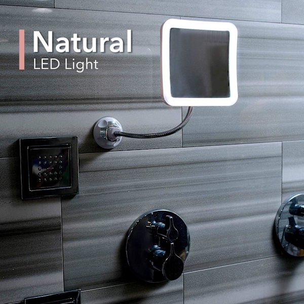 Flexibel förstoringsglas med LED-ljus, 5x förstoring, antireflexbelysning