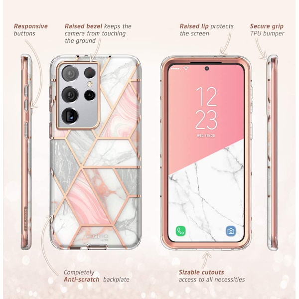 Phone case -serien för S21 M ULTra 2021 (marmor)