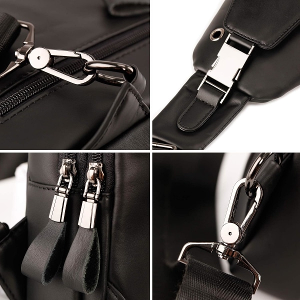 Axelremsväska i läder Crossbody-väska Herr Dam Resor Utomhussporter, Ryggsäckar